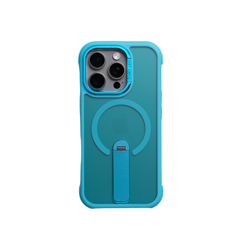 360° Kickstand Magnetic Shockproof Matte Cover For iPhone 16 Pro Max