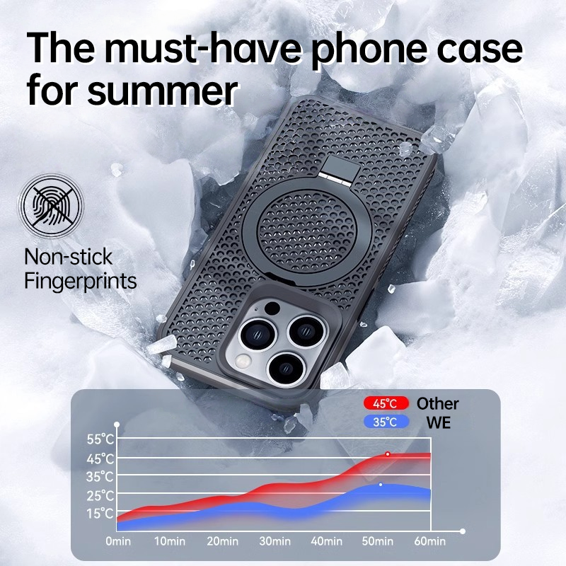 AeroGuard  Magnetic Holder Case For iPhone 16 Pro Max
