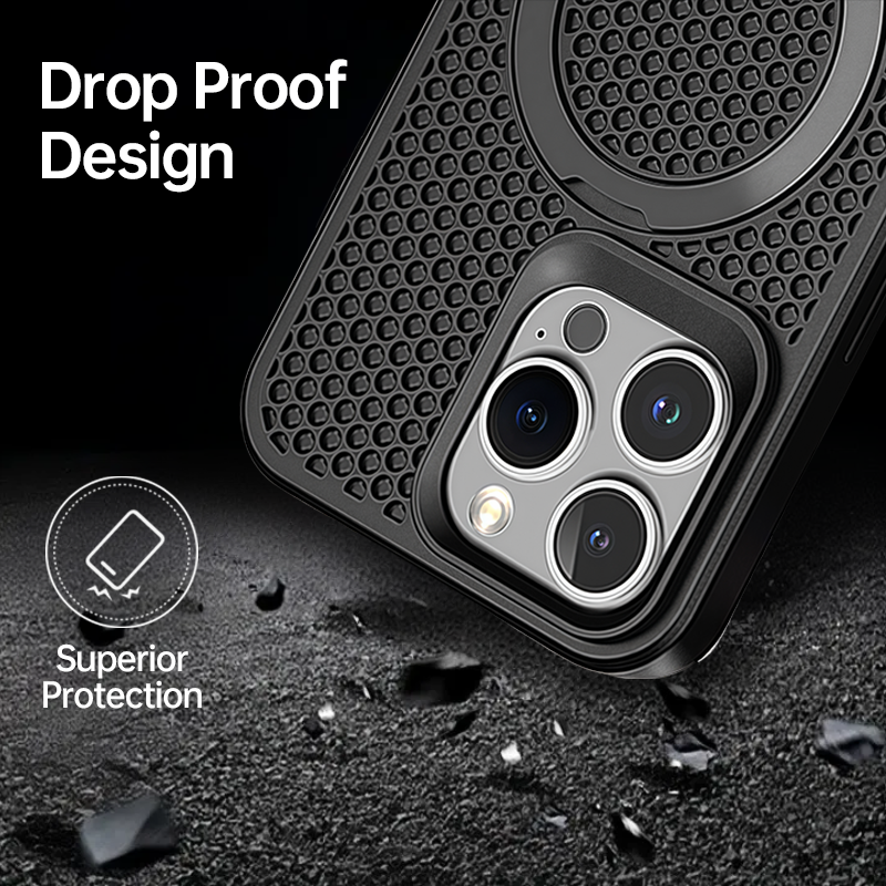 AeroGuard  Magnetic Holder Case For iPhone 16 Pro Max