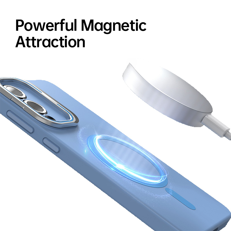Liquid Silicone Magnetic Kickstand Case For Samsung S25 / S25 Edge