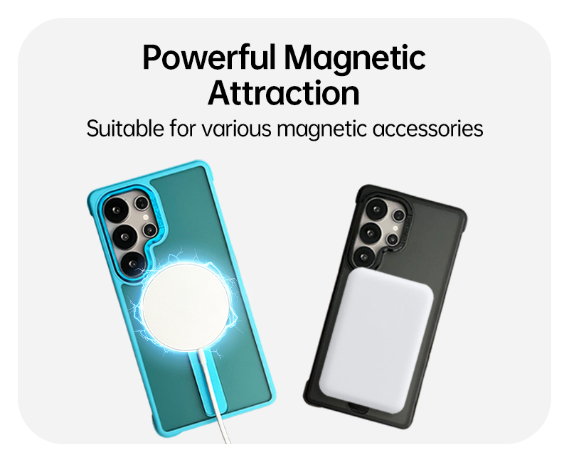 360° Magnetic Matte Kickstand Case for Samsung S25 Ultra