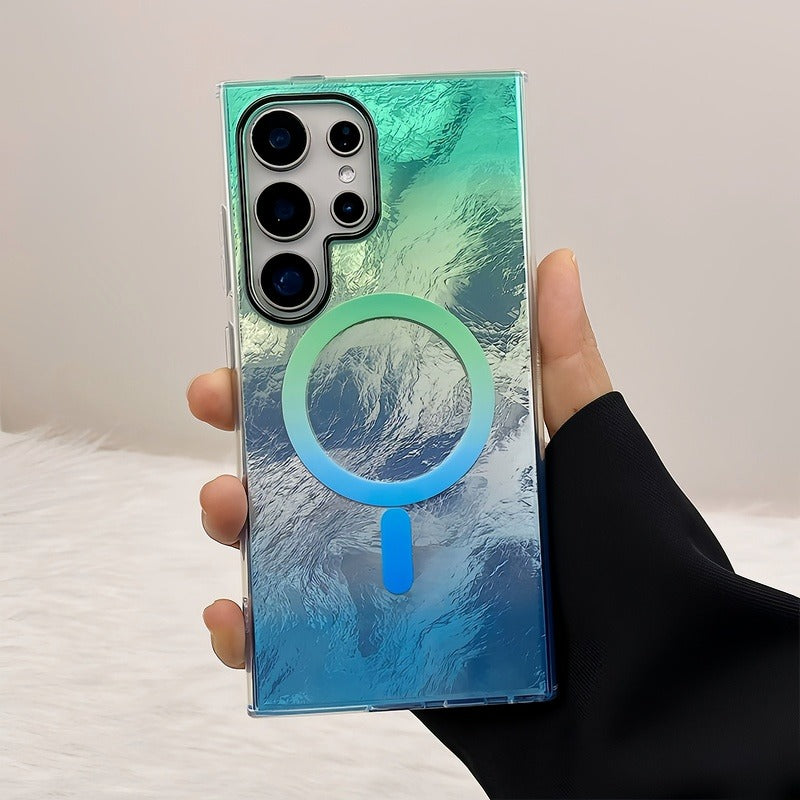 Glacier Shine Magnetic Case for Samsung S25 Edge