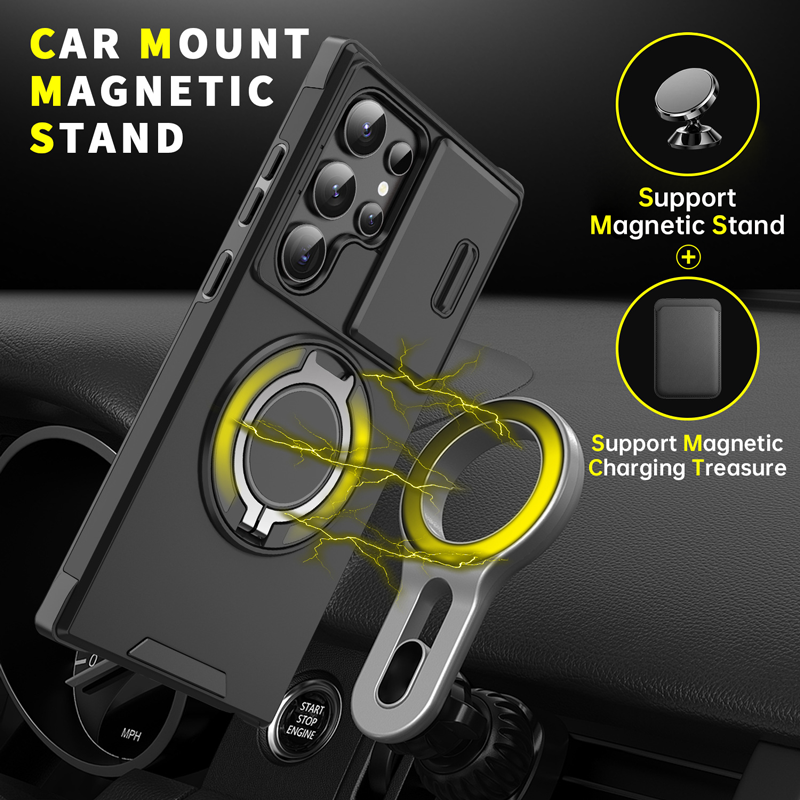 Premium Armor Kickstand Case for Samsung Galaxy S25 Edge