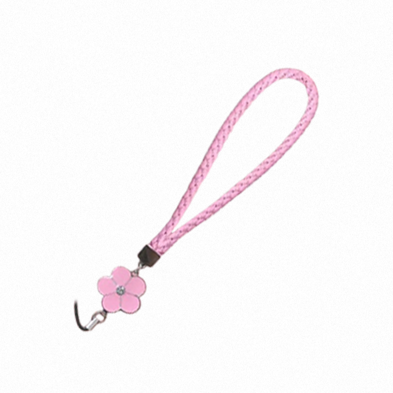 Cute Heart Design, Glossy Glass, Strap iPhone Case