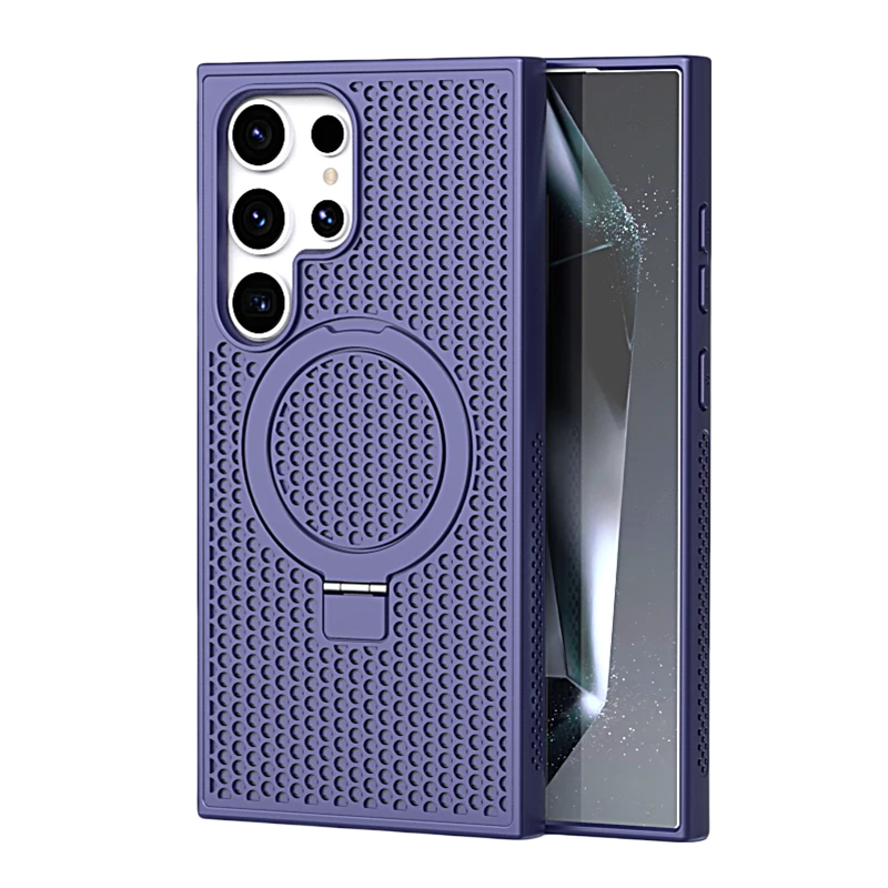 Magnetic Cooling Case with Kickstand For Samsung S25 Ultra